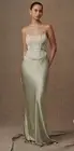 Meshki HARLOW Satin Strapless Maxi Bridesmaids Dress Size XXS
