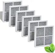 6PCS Refrigerator Air Filter，Compatible for LG，LT120F，Compatible for Kenmore，Compatible for Elite，46-9918,469918,9918,ADQ73334008 Carbon Activated Air Filter