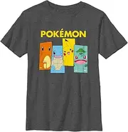 [Pokémon] Kids Team Kanto Boys Short Sleeve Tee Shirt
