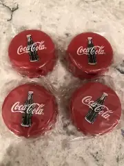 COCA-COLA COKE BOTTLE CAP Pencil Sharpener Vintage Set Of 4 In Package