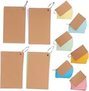 NAMOARLY 10pcs Double-Sided Lined Flashcards Binding Portable Index Cards for Students and Professionals for Study Work and Meetings Pages in Colors