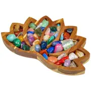 Lotus Crystal Tray Lotus Decorative Wooden Crystal Tray Delicate Tray Elegantེ