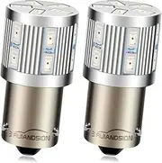 2x 1157 1156 BA15D Amber Red White DC6v LED Car Bulb Stop/Turn/Reverse/Tail Light Lamps (BAU15S, Red)