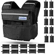 ExtreSpo 38lb Adjustable Weighted Vest Men, Weighted Workout Vest With Iron Weights for Men and Women, Heavy Duty Weighted Exercise Vest for Strength Training