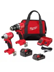 Milwaukee 3693-22CX M18 Compact Brushless 2-Tool Combo Kit