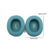 1Pair Replacement Foam Ear Pads Cushion Cover for JBL E55BT Quincy E55BT Headphone Earmuff Headset Sleeve - Black