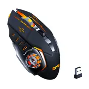 Wireless Mouse 7 Color Breathing Light Rechargeable Desktop Computer Laptop 2.4G 6 Buttons Gaming Mouse