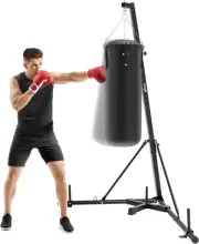 150Lbs Portable Heavy Bag Stand, Easy Foldable Heavy Boxing Bag Stand with Lock