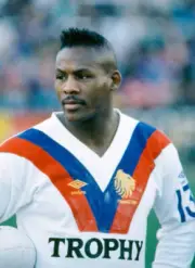 Ellery Hanley of Wigan rugby league playing for Great Britain aga - Old Photo