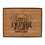 This Is What Awesome Pilot - Funny Novelty Doormat Man Cave Floor mat