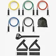 15x Resistance Bands Heavy Duty Exercise Home Gym Yoga Fitness Tube Booty Loop