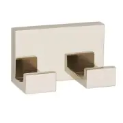 Alno A6484-PN Linear Double Robe Hook Polished Nickel