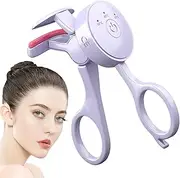 Heat Eyelash Curler - Adjustable Temperature Lash Curling Tool - Long Lasting Heated Eyelash Curler Tool with 3 Temp Settings for Women