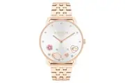 Coach Rose Gold Steel Silver White Dial Women's Watch - 14504285