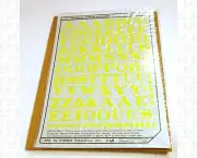 Virnex HO Decals Lt Yellow 1/2 Inches Railroad Roman Letter Set 2182 Alphabet