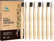 Isshah Extra Soft Bamboo Toothbrush, Micro Nano 20,000 Bristles Toothbrushes for Sensitive Gum, FSC Certified and PETA Approved, Pack of 8