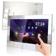 27 Inch Waterproof Touch Screen Smart Bathroom Mirror TV, Full HD 1080P