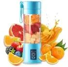 Blue Portable Blender Smoothie Electric Blender USB Rechargeable Mini Juicer Cup