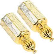 HAPINARY 2pcs Refillable Roller Bottles for Essential Oils Portable Containers for Personal Fragrance Creation Elegant Design for Travel DIY Perfumes Easy to Clean Accurate Dispensing
