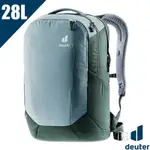 DEUTER GIGA 28L 透氣休閒電腦後背包(可放15吋筆電)_灰綠