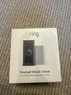 Ring - Wi-Fi Smart Video Doorbell - Wired with Chime - Black - NEW