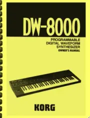 Korg DW-8000 Digital Waveform Synthesizer OWNER'S MANUAL