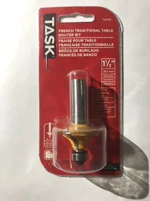 Task Tools T24414 French Traditional Table Router Bit 1-1/2 by 5/8