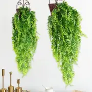 Artificial Flowers Green Plants 2PC Wall Hanging Persian Grass Vine Hanging Fern