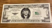 President George W. Bush fake $25 million bill