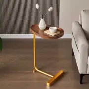 Coffee Side Table Sofa Couch Room Bed Shaped Stand Metal Steel Frame Bed