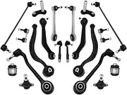 20pcs Front Control Arm Ball Joint Tie Rod End Link Stabilizer Link Suspension Bushing Compatible For BMW E53 2000-2006