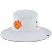 CLEMSON TIGERS NCAA NEW ERA EMBROIDERED AUSSIE SNAP GRAY OSFM BUCKET HAT/CAP NWT