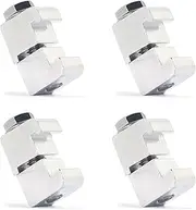 QiiMii M10 ISO Double Wall Clamp Double Claw Clamps Vacuum Fittings Aluminium Semiconductor ISO160-ISO250 (4 Pack)