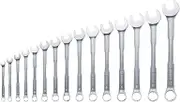 Bosch Combination Wrench Set 15-Piece (Robust Spanner Set for Universal Use; Chrome Vanadium; High Torque; Ring- and Open-Ended; Metric 6-21mm; Ergonomic Deisgn; Practical Storage)