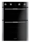 Baumatic BSDO69 Studio Solari Black Glass Double Oven