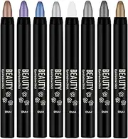 LeoLeoii 2SET Eye Shadow Sticks, Eye Shadow Applicator Pen - Blendable Cream Waterproof Eyeshadow Stick Long-Lasting Eyeshadow Stick for Cosmetics (01)