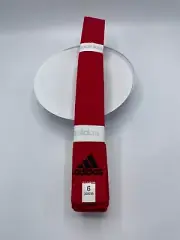 Adidas Martial Arts, Judo, Karate, Tae Kwon Do TKD Red Belt Size 6 / 320cm