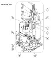 FUJITSU K9970055072 aka 9970055072 SOLENOID 4 WAY VALVE 48HFI