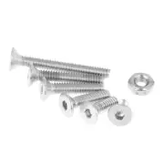 230pcs M2 304 Stainless Steel Flat Head Bolt Screws Nuts Assortment Kit With Box