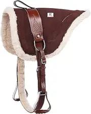 New Western English Horse Riding Bareback PAD Premium TREELESS Saddle Leather Stirrups Comfy Horse Saddle TACK