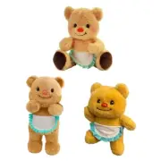 Poseable Soft Bear Plushie Pillow Home Decoration for Children and Adults