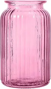 1 Pc Stained Glass Vase Crystal Rose Desktop Decor Floral Decor Pink Glass Jar Vase Dried Flower Vase Plant Decor Clear Vase for Flowers Clear Flower Vase Glass Flower Decorations