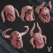 Knights of the Dark Side Helmet Bits | DakkaDakka | Grim Dark