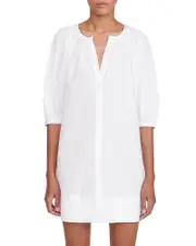 Staud Vincent Button Front Mini Dress