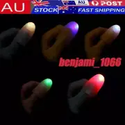 2-10X Magic Light Up Finger Fingers LED Tricks Thumb Props Lights Novelty Toy
