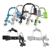 ETERFANT Dental 3.5X Headband Binocular Loupes 5W Dual/10W LED Head Light