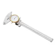 Vernier Caliper with Meter Dial Calipers Metal Gauge Ruler Depth Measuring Tools