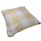 Hearth and Hand Mustard White Plaid Square Decorative Throw Pillow