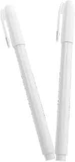 VINTORKY 2pcs Edible Pigment Pen Set Food Coloring Pens for Cookie Decorating Baking Supplies White Edible Marking