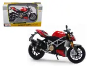 Ducati Streetfighter S Red 1/12 Diecast Motorcycle Model CARZ by Maisto